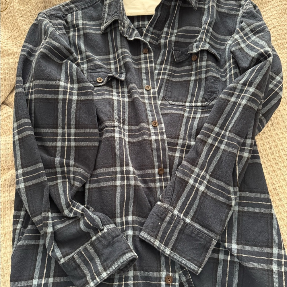 RedHead Blue Plaid Casual Button Down Shirt